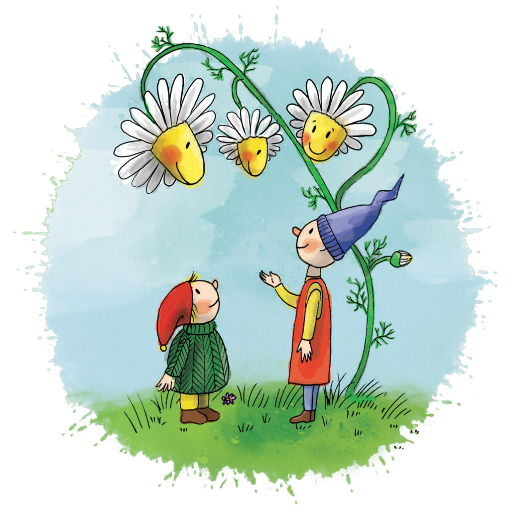 Skřítci v bylinkové zahrádce